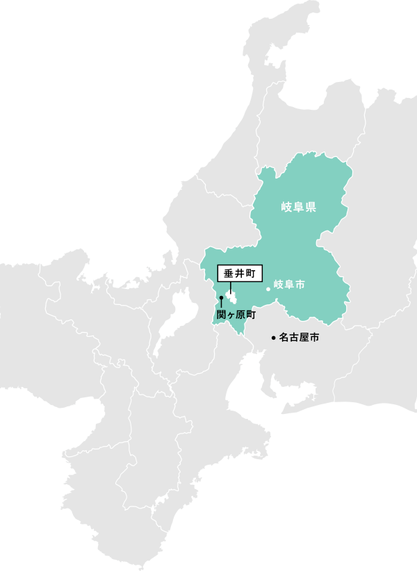 垂井町の地図